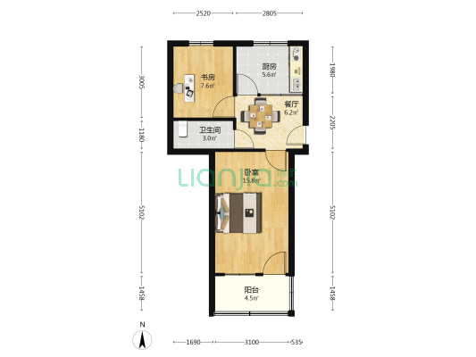 洪殿北路十三弄 2室1厅1卫 55平方