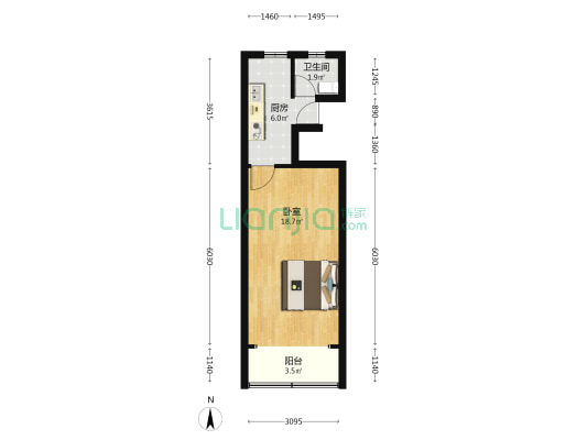 武川路245弄 1室0厅1卫 39平方