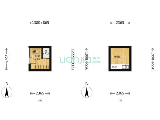 棉花下二条 1室0厅1卫 9平方