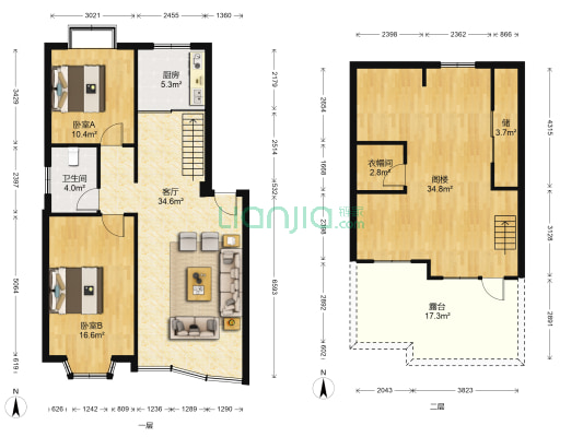 静海阳光海岸 2室1厅1卫 84平方