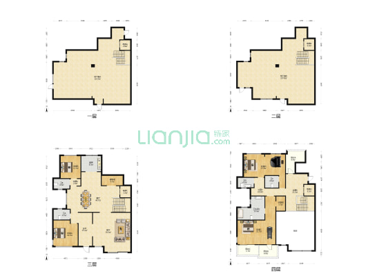 仁恒滨海半岛二期 4室2厅5卫 338平方