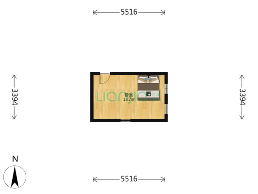 南海路(和平区) 1室0厅0卫 18平方