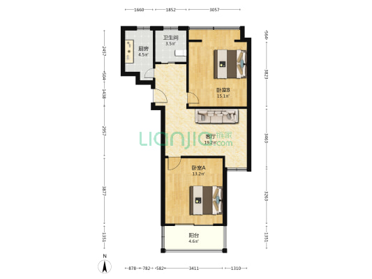 新悦坊 2室1厅1卫 73平方