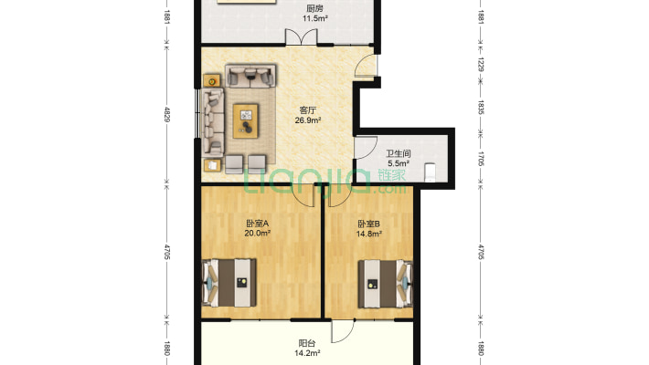 文化西路121号院二手房实景图