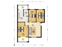桥西成熟社区配套齐全，通透三居，老板楼-涿州国贸小区户型图