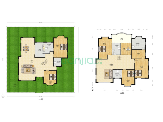 西郊紫郡 6室1厅5卫 324平方