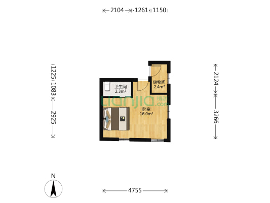 社坛巷 1室0厅1卫 25平方