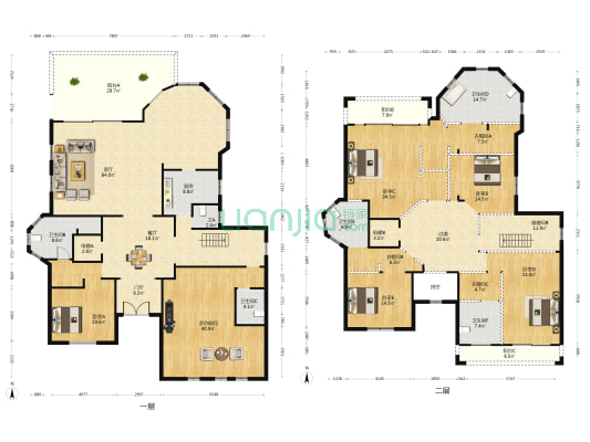 凯茵新城15区名门 6室2厅6卫 723平方