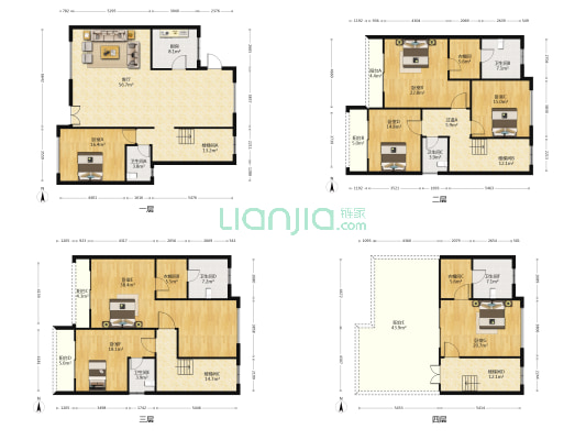 海琴水岸别墅区 7室1厅6卫 457平方