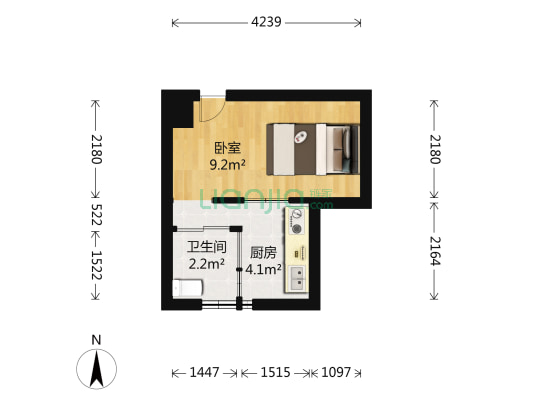 都市华庭 1室0厅1卫 151平方