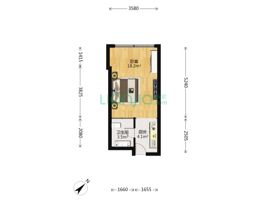 设计师广场 1室0厅1卫 43平方