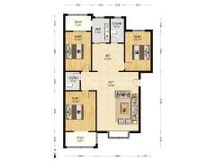 公园旁  大三居  南北通透  公摊小繁华地段-涿州工商局小区-朝阳路户型图