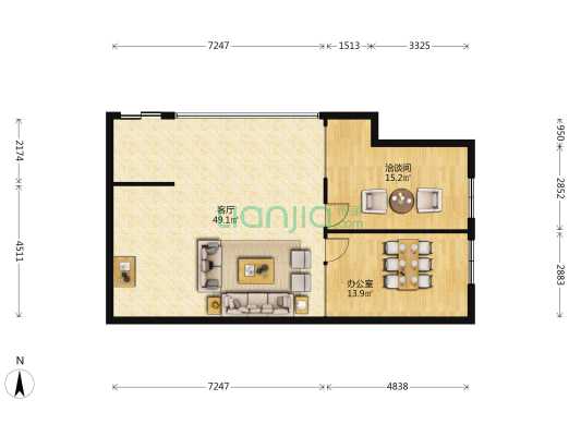 麦雅国际 2室1厅0卫 112平方