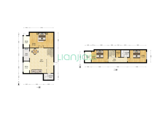 数字空间 3室1厅2卫 160平方