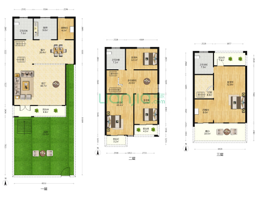 盈湖花园 5室2厅3卫 310平方