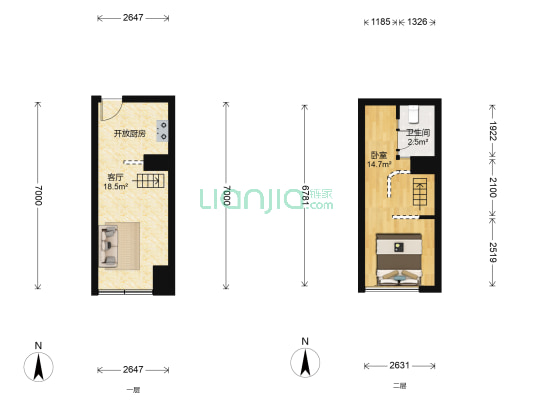 宝龙国际社区 1室1厅1卫 28平方