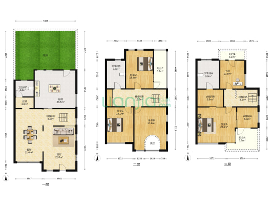 高富丽源 5室2厅3卫 339平方