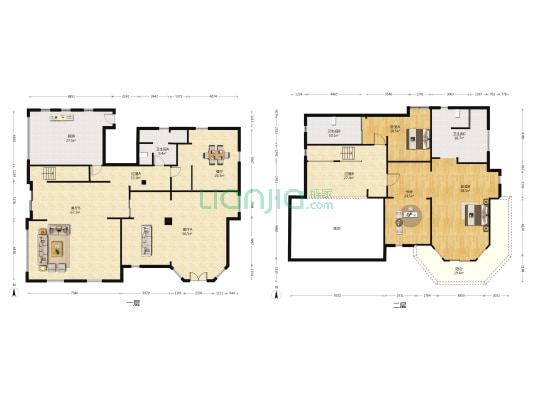 华侨花园嘉钰园 3室3厅3卫 400平方