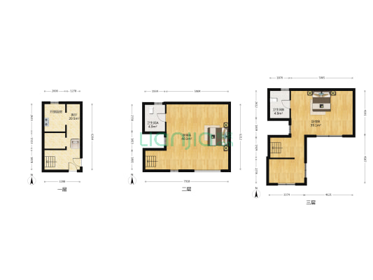 中海龙玺A区 2室1厅2卫 268平方