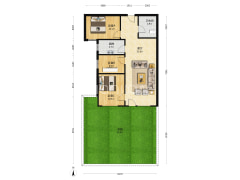 高铁新干线三居室   一层带小院   随时看房-涿州高铁新干线户型图