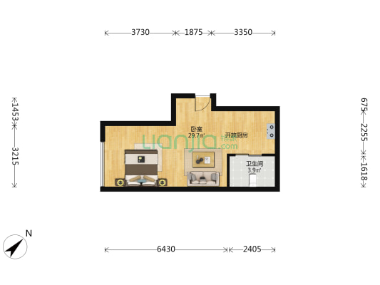 鹏瑞珠澳湾 1室0厅1卫 56平方