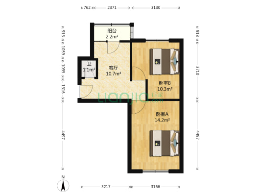 冶金里 2室1厅1卫 50平方