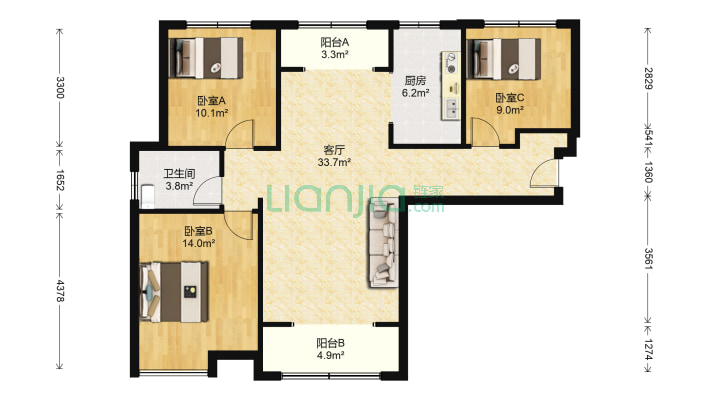 中海文昌湖二手房实景图