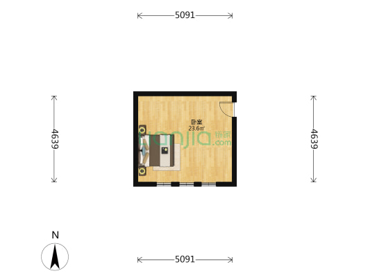 美德里 1室0厅0卫 23平方