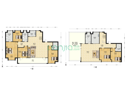中北金基朗樾府 6室2厅5卫 336平方