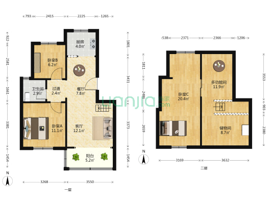 凤翔小区 4室2厅1卫 101平方