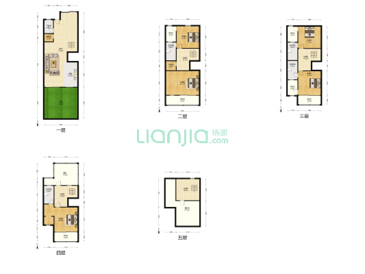 珑山林宸园 5室1厅5卫 288平方