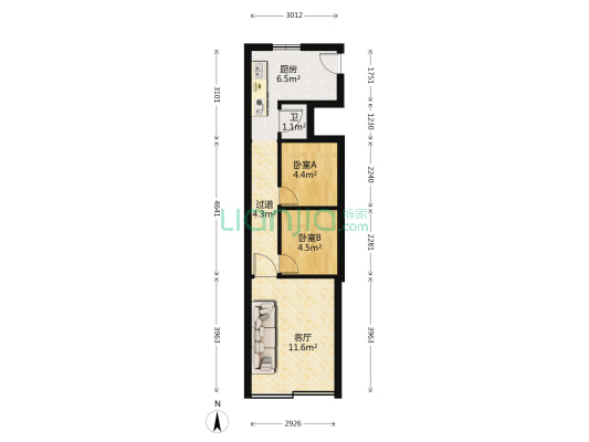 永泰二村 2室1厅1卫 32平方