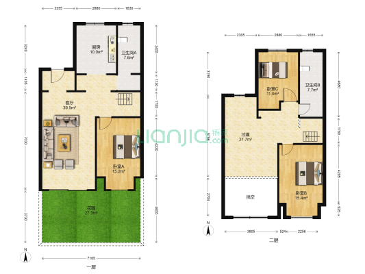 融创·瑷颐湾C区 3室1厅2卫 219平方