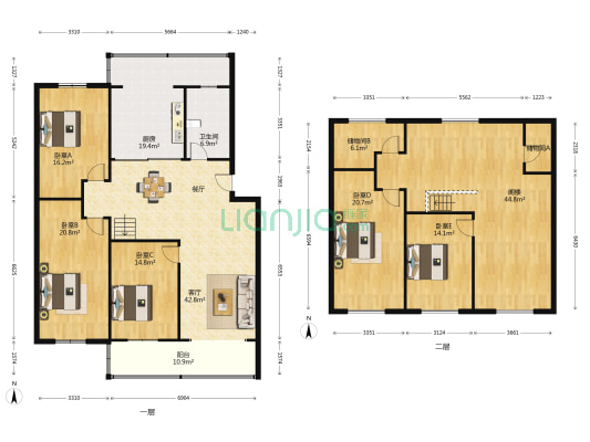 虹桥新苑 5室1厅1卫 230平方