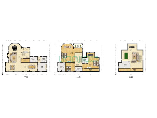 阳明山庄 3室3厅6卫 305平方