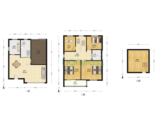 庄溪家园 4室1厅2卫 161平方