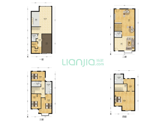 万科金色里程(别墅) 5室1厅5卫 352平方
