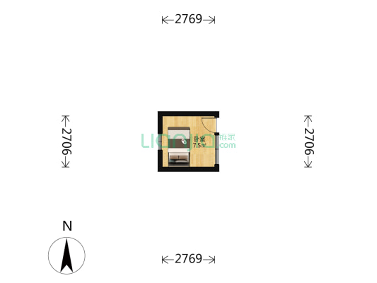 铸钟胡同 1室0厅0卫 9平方