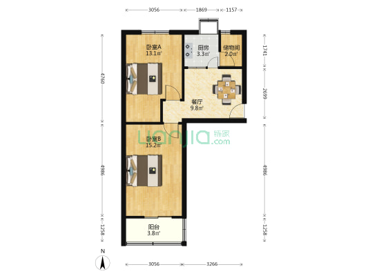 兰铅家属楼 2室1厅0卫 51平方