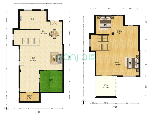 长泰御园 2室2厅0卫 170平方