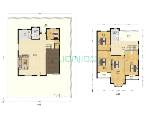 市区  独栋别墅  配套齐全  医院旁-户型图