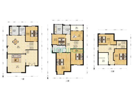 恒达世纪豪庭 7室2厅3卫 305平方