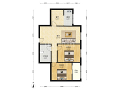 业主直售，中间楼层，拎包入住。-涿州唐人花园户型图