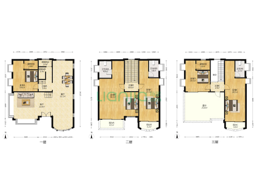 桃莲山庄 5室2厅3卫 338平方