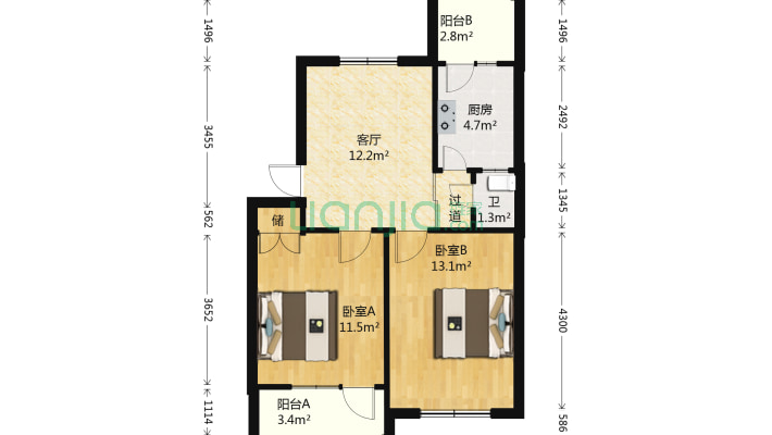 华龙路1052号二手房实景图
