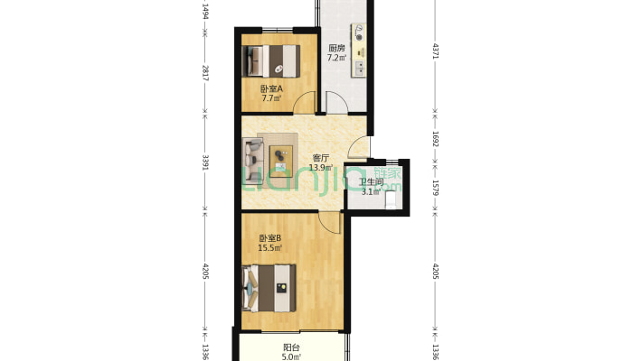 彩霞岭二手房实景图