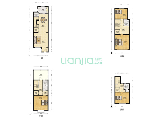 金隅上城郡 4室2厅4卫 209平方