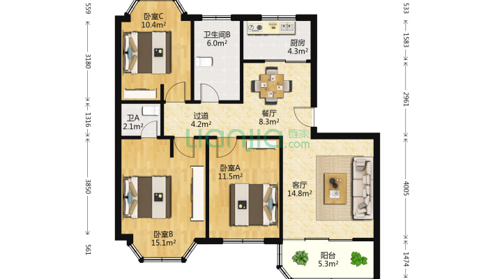 海湾公寓二手房实景图