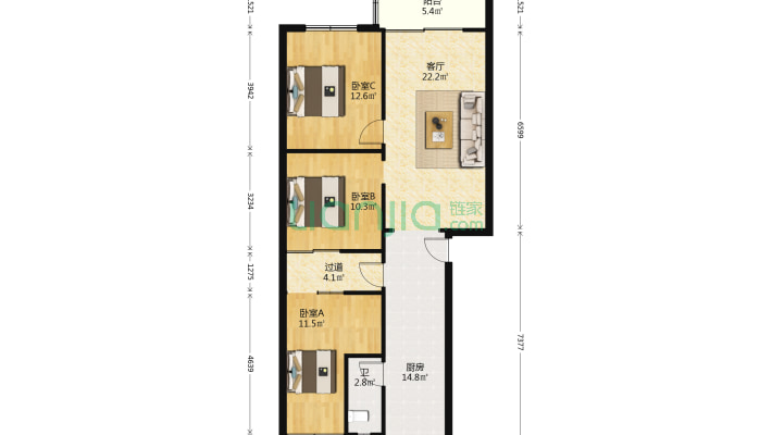 毓秀路3号二手房实景图