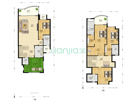 恒大美丽沙天悦湾 5室1厅5卫 270平方